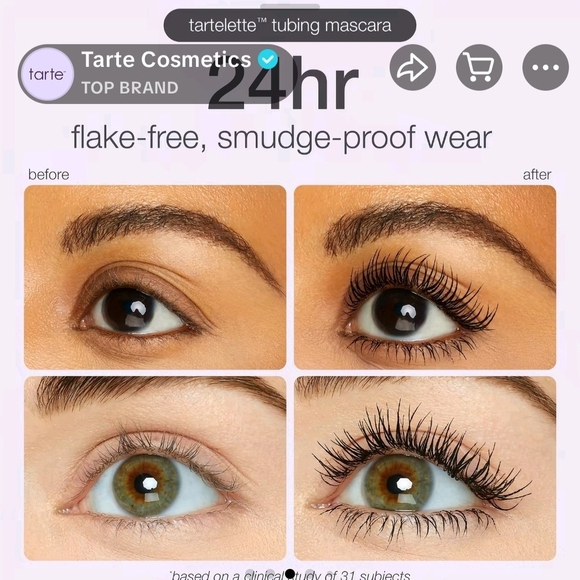 Tartelette Makeup Collection Set 2 Eyeshadow Pallettes 2 Mascara 2 Lip Products - Picture 10 of 14